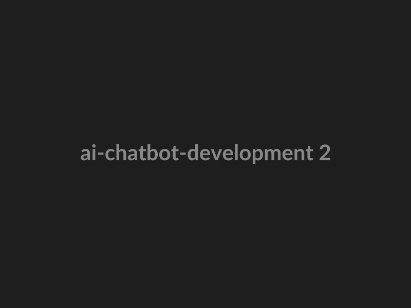 AI Chatbot Development preview 2