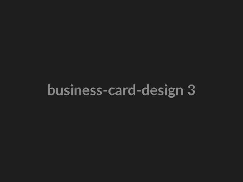Business Card Design preview 3