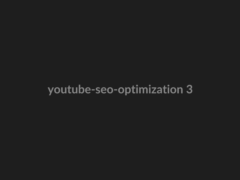 YouTube SEO & Optimization preview 3